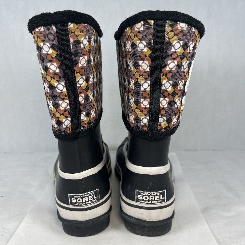 Sorel Girls Youth Size 2 Waterproof Winter Snow Boots Brown Black - Picture 4 of 7
